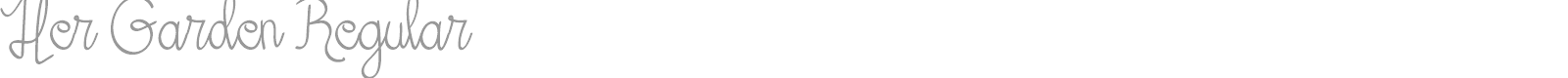 Her Garden font preview